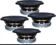 4x B&C 8PE21 8" Midrange Speaker 400 Watts High-Efficiency Pro / Car Woofer 8Ohm