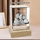 Birthday Anniversary Presents, 3D Cube Crystal Photo Gift Laser Etching 3D Image Birthday Anniversary Presents, 3D Cube Crystal Photo Gift Laser Etching 3D Image
