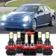 Fit 2008-2014 Cadillac CTS Sedan 6x 6000K LED Headlight Bulbs Hi/Lo & Fog Light