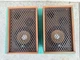Vintage Sansui Electric SP-35  35w Speakers Pair Wood Box Cabinet Grill Tested