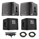 Two Electro-Voice ELX200-12SP 12" powered subwoofers + Covers & Dollies Two Electro-Voice ELX200-12SP 12" powered subwoofers + Covers & Dollies