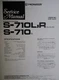 PIONEER S-710 S-710R S-710L Speaker Service Manual Photocopy PIONEER S-710 S-710R S-710L Speaker Service Manual Photocopy