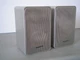 Realistic Minimus 7 metal silver speakers cat. no. 40-2034, Radio Shack Realistic Minimus 7 metal silver speakers cat. no. 40-2034, Radio Shack