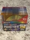 New 10-Pack of Memorex Cool Colors Pocket CD-R 24X 210 MB 24 Minute ID#F92