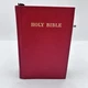 Vintage Holy Bible Oxford Self Pronouncing KJV 1960s? Red Hardcover GC Vintage Holy Bible Oxford Self Pronouncing KJV 1960s? Red Hardcover GC