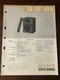 Sony SA-20F SA-20FB Speaker System Service Manual Original OEM Vintage Sony SA-20F SA-20FB Speaker System Service Manual Original OEM Vintage