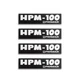Pioneer HPM-100 Speaker Badge Aluminum Logo 66.7mm(2.625")X15.9mm(0.625")