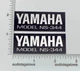 Yamaha Model NS-344 Speaker Badge Logo Pair Silver Aluminum Custom Made Yamaha Model NS-344 Speaker Badge Logo Pair Silver Aluminum Custom Made