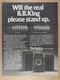 1978 Technics SB-7000A Speakers vintage print Ad 1978 Technics SB-7000A Speakers vintage print Ad