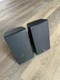 (2) Infinity Universal Satellite Speakers Model US-1, Type 333592 EUC w/ Mounts (2) Infinity Universal Satellite Speakers Model US-1, Type 333592 EUC w/ Mounts