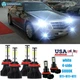 For 2008-2014 Cadillac CTS Sedan 6X 6000K LED Headlight Bulbs Hi/Lo + Fog Light