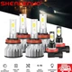For 2014-2008 Cadillac CTS Sedan 6X 6000K LED Headlight Bulbs Hi/Lo + Fog Lights