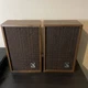 Vintage Panasonic #SB-250 Thrusters Speakers Pair Bookshelf Cloth Grille