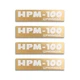 Pioneer HPM-100 Speaker Badge Aluminum Logo 66.7mm(2.625")X15.9mm(0.625") GOLD