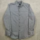 Bugatchi Mens XL OoohCotton Tech Shirt Geometric 3D Cube Blue 8 Way Stretch Bugatchi Mens XL OoohCotton Tech Shirt Geometric 3D Cube Blue 8 Way Stretch