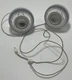 Vintage Clear Apple Pro Speakers M6531 by Harman Kardon For iMac UNTESTED