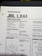 JBL LX44 Speakers Specifications Schematic Service Manual Original JBL LX44 Speakers Specifications Schematic Service Manual Original