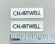 Chartwell LS-3/5A Speaker Grill Badge Logo Silver Custom Made Aluminum Rogers