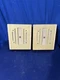 2X Dukane 9935A 8" Wall Speaker Wood Cabinet Vintage PA SYSTEM FREE SHIPPING 11J