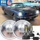 Pair 7 Inch Round Led Headlights Hi/Lo Beam Fit 1965 -1973 Ford Mustang Pair 7 Inch Round Led Headlights Hi/Lo Beam Fit 1965 -1973 Ford Mustang