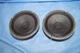 2 Sansui S-200 Midrange From A SP-200 Speaker DENTED DUST COVERS,  MARKS ON CONE