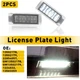 2x White 6000K 18-SMD LED License Plate Light For Cadillac CTS ELR XTS SRX Chevy
