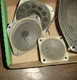 Lot  8  Used Vintage Speakers  Various Zenith 49cz608 and others, 7 6 4 and 3 in