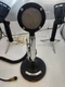 ASTATIC D-104 Black Special Power Desk T-UP9 Stand MICROPHONE 6 Pin  - RARE!