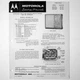 Motorola &reg; Models 13KT15B 13KT15CW 13KT15M Hi Fi Radio Service Manual &copy; 1958