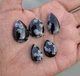 Natural Snowflake Obsidian Pear Cabochon Approx 40.50Cts AMJ1517
