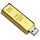 64GB USB Flash Drive Gold Bar-Shaped, BorlterClamp 64GB, Bar Shaped 