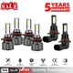 6X 6000k LED Headlight & Fog Light Bulbs 9005 9006 For Cadillac CTS 2003-2007