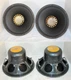 Pair Calrad CR-12x Coaxial 16 Ohm Woofers from Brazilian Wood Cabinets