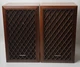 Vintage Sonics AS-227X 3-Way Speakers Pair Wood Cabinet Lattice Grille Japan