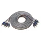 RECOIL RCI417 100% Oxygen Free Copper 17Ft 4 Channel RCA Audio Cable Twisted Pai