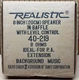 NOS Vintage Realistic 8" Wall Speaker 40-219 P.A. School Walnut Frame Woofer NOS Vintage Realistic 8" Wall Speaker 40-219 P.A. School Walnut Frame Woofer