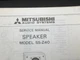 MITSUBISHI SS-62P Speakers Service Manual Photocopy MITSUBISHI SS-62P Speakers Service Manual Photocopy