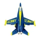 Alloy 1:64  Navy Blue Angels F/A-18 Hornet Fighter Jet Die Cast Model Plane Gift
