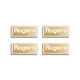 Rogers LS 3/5A Speaker Grill Badge Logo 35mm(1.38")X15.2mm(0.6") GOLD
