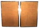 SEEBURG LPC1  JUKEBOX:  Excellent set of SPEAKER DOORS w GOOD CHROME & FABRIC