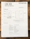 Kenwood LSK-303 Speaker  Service Manual *Original*