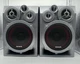 Aiwa Speakers Pair SX-ND30 3-Way 4-Driver Bass Reflex Audio System In Silver