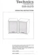 TECHNICS SB-S25 2 Way Speakers Vintage Operating Instructions Manual