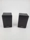 Vintage Realistic Minimus 3.5 Cat. 40-1996B 15W 8 ohms Black Speakers (2) Works