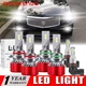 For Cadillac CTS 2003-2007 Combo 6000K LED Headlight High/Low + Fog Light Bulbs
