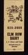 1960s Elm Row Dairy L. F. Stacy and Sons Kezar Falls ME Oxford Co Matchbook 1960s Elm Row Dairy L. F. Stacy and Sons Kezar Falls ME Oxford Co Matchbook