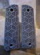 Custom 3D Printed 1911 Grips Gray Color, 3D Cube Pattern Custom 3D Printed 1911 Grips Gray Color, 3D Cube Pattern