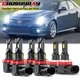 For Cadillac CTS 2008-2015 H11+H11+H11 LED Headlight Hi/Lo Fog Light Bulb Combo