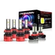 FOR 2008-2014 Cadillac CTS Sedan 6X 6000K LED Headlight Bulbs Hi/Lo+Fog Light
