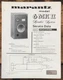 Marantz Model 6 MKII Speaker Service Data Sheet  *Original*